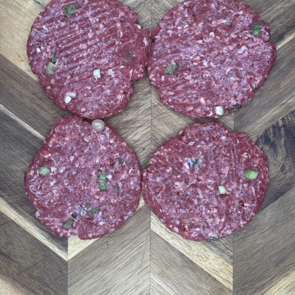 Steak & Spring Onion Burger
